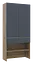 Прихожая Doros Сплит Дуб Артизан/Графит ДСП 94х39х200 (44900271) - миниатюра 7
