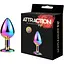 Металлическая анальная пробка Mai Attraction Toys №73 Rainbow - миниатюра 1
