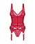 Еротичний комплект Obsessive Cupide Desir 2XL/3XL червоний - мініатюра 3