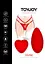 Вибратор в трусики Toy Joy Divine The Sensual Panty Pleaser 9 см красный - миниатюра 5