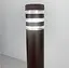 Видовжений світильник в коричневому корпусі для вулиці | Line F | Арт. 8021 80CM CF (стовп) - мініатюра 3