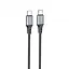 USB-кабель Hoco X86 Type-C/Type-C silicone cable 60W 1 м чорний - мініатюра 4