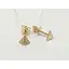 Золоті сережки-пуссети Імперія золота з фіанітами. СП1139И - мініатюра 2