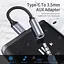 Адаптер Essager USB Type C 3,5 Jack/USB C 3,5 мм AUX для навушників (EZJE01-0G) - мініатюра 2