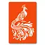 Трафарет для био-тату Павлин Fresh Tattoo dx037-24*34см, размер 24х34 см - миниатюра 1