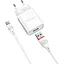 Мережеве заряджання Borofone BA20A 2.1A адаптер 1 USB + кабель Type C Білий - мініатюра 9