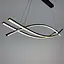 Люстра современная черная в двух размерах Line.F Длина 100 см - миниатюра 7