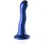 Фалоімітатор Ouch! Curvy G-Spot Dildo 7'' 18 cm (синій) - мініатюра 1