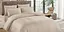 Постельное белье Семья Бежевое комплект для кровати из пододеяльника простыни и двух наволочек - миниатюра 1