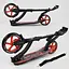 Самокат Best Scooter 89х52х90 см Чорно-червоний 000231488 - мініатюра 3