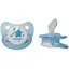 Пустушка силіконова Курносики Я люблю тата ортодонтична 6-12+ міс. блакитний (7016/6+ блак) - мініатюра 1