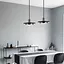 Підвіс Lumina із чорним мармуровим плафоном LED в стилі Ар-деко Line.F SC 2/1 BK - мініатюра 2