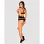 Полупрозрачный набор с украшениями Obsessive Ivannes top & Thong L/XL, черный, топ и танга - миниатюра 4