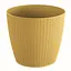Цветочный горшок Prosperplast Wheaty круглый горчичный 260 мм (26385-117) - миниатюра 1