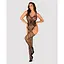 Ажурный бодистокинг под паутину Obsessive Bodystocking G325 Black S/M/L, черный - миниатюра 3