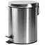 Мусорное ведро круглое Zerix Solo-TC0103 SS Color 3 л нержавейка (ZX5895)  - миниатюра 1