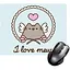 Игровая поверхность Nextprint Пушин "I love Mew" - Pusheen 300 х 250 мм (18199)  - миниатюра 1