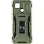 Ударопрочный чехол Epik Camshield Army Ring для Xiaomi Redmi 9C / 10A Оливковый / Army Green - миниатюра 4