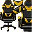 Кресло геймерское PLAYER с подставкой для ног и массажем Black/Yellow (100015) - миниатюра 2