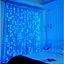 Новогодняя светодиодная гирлянда-штора Роса 3x2 м с 200 синими LED лампочками и питанием USB - миниатюра 1