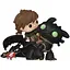 Ігрова фігурка Funko Pop! How to Train Your Dragon 2 Hiccup with Toothless (81181) - мініатюра 1