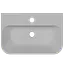 Раковина глянцева підвісна Amidicon Comfort 45 450x300 з литого каменю COMFORT_45_HL, Білий - мініатюра 4