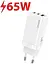 Зарядное устройство на 3 выхода USB Usams GaN Mini US-CC110 65 W 5a (CC110TC02) A + 2*C белое - миниатюра 7