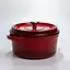 Чугунная кастрюля 4.5 л эмалированная с крышкой посуда для тушения запекания Красный Premium Cookware HP-1-19-RED - миниатюра 4