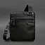 Чоловіча шкіряна сумка-месенджер 3 блискавки - мініатюра 5