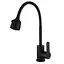 Смеситель для кухни Zerix DAX-011 Black с гибким изливом ZX4822 Черный матовый - миниатюра 1