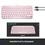 Клавіатура Logitech MX Keys Mini Wireless Illuminated Rose (920-010500) - мініатюра 9