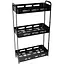 Полка Homax трехуровневая прямоугольная алюминиевая 57х33.3х15.5 см черная (EBA-3550 BL) - миниатюра 1
