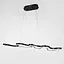 Эффектная удлиненная черная люстра в корпусе 98х31 см Ст. PCL005-1000 BK | Line F - миниатюра 4