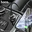 Адаптер автомобільний HOCO DZ3 2 USB car charger + кабель Lightning прозоро чорний - мініатюра 6