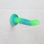 Фалоімітатор Addiction Rave 8″, що світиться в темряві, Glow in the Dark Dildo Blue Green, 20,3 см - мініатюра 6