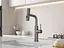 Cмеситель для кухни водопад с выдвижной лейкой графит Nett LGr-35 Графит - миниатюра 9