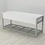 Банкетка з ящиком Ferrum-decor Дрейк 1 550x1000x400 метал Сірий ДСП Білий 16 мм (FRD-103059) - мініатюра 1