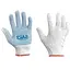 Рукавички Сила Х/Б з ПВХ точкою р10 білі+синій ПВХ стандарт - мініатюра 1