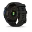 Смарт-годинник Garmin Descent Mk3i 43 мм сірий карбон DLC титановий з чорним силіконовим ремінцем - мініатюра 3