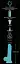 Фаллоимитатор Glow in the Dark Silicone Dildo 20.5 см голубой - миниатюра 6