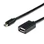 Кабель USB 2.0 AF - microUSB (5P), 10 см, черный, Atcom (3792) - миниатюра 1