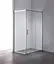 Душевая кабина без поддона Mixxus Hard SC01-100x80x185-TR хром прозрачное стекло 5 мм MI6911, Универсальная, прозрачная, хром - миниатюра 2