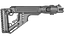 Приклад складной Fab Defense UAS для AK 47 полимер черный - миниатюра 2