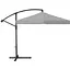 Садовый зонт GardenLine GAO5316 Banana с LED подсветкой Gray [144793] - миниатюра 4