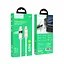 Кабель Hoco U137 Line 60W charging data cable with display Type-C to Type-C Білий - мініатюра 2