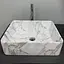 Умивальник VBI Asti M calcatta накладний VBI-013004, Мармур - мініатюра 3