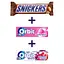 Набір: батончик Snickers з арахісом 50 г + гумка жувальна Orbit Bubblemint 14 г + гумка жувальна Orbit White Малина-гранат 14 г  - мініатюра 1