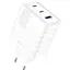 Зарядний пристрій швидкий адаптер живлення Proove Speed Surge Gan 65 W (USB + 2 Type-C) білий - мініатюра 1