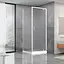 Душевая кабина Dusel A-516 100x100x190 шиншилла, Универсальная, матовый, хром, 100x100 - миниатюра 1