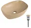 Раковина накладная Qtap Robin Beige, прямоугольная, с донным клапаном QT04116302SB - миниатюра 2